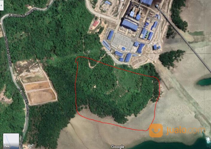 TANAH 10 HEKTAR, PINGGIR LAUT COCOK UNTUK INDUSTRI PABRIK & TAMBAK UDANG