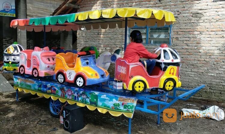 Odong odong Kereta Panggung Best Seller Ya karakter robocar poli