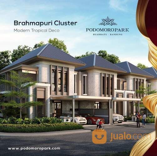 Rumah hunian exclusive 2 lantai cluster brahmapuri podomoro park bandung