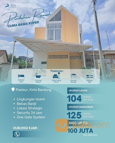 Rumah mewah cantik elite semi villa bisa custom design layout di pasteur dkt GA TOL