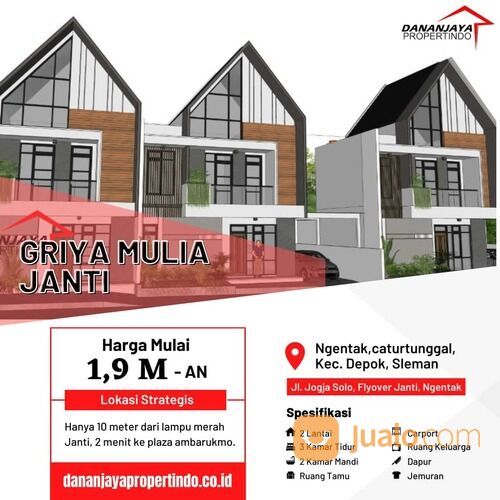DEKAT KAMPUS, 3 RUMAH BARU 50 METER KE FLYOVER JANTI JOGJA