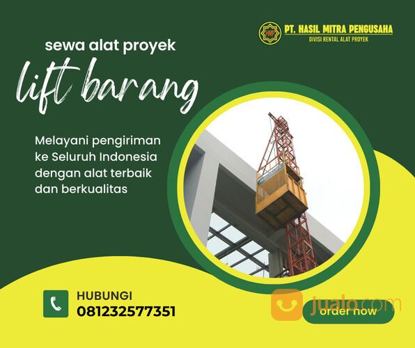 LIFT BARANG TEMANGGUNG | ALIMAK TEMANGGUNG | SEWA LIFT BARANG TEMANGGUNG | 081232577351