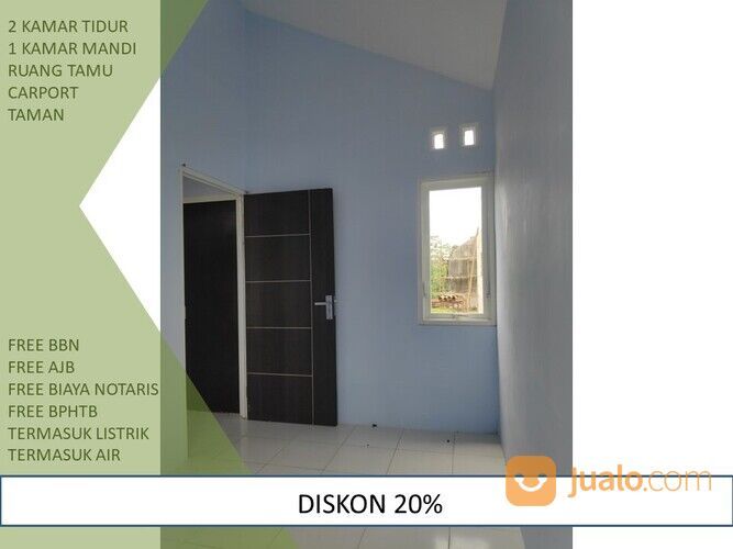 Rumah Lingkungan Asri Bisa KPR 2KT Tipe 25/60