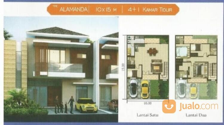 Rumah type alamanda luas 10x15 150m2 type 4KT Cluster Springville PIK 2 Tangerang