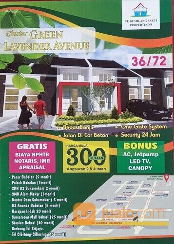 Cluster Baru Green Lavender Avenue Babelan Bekasi