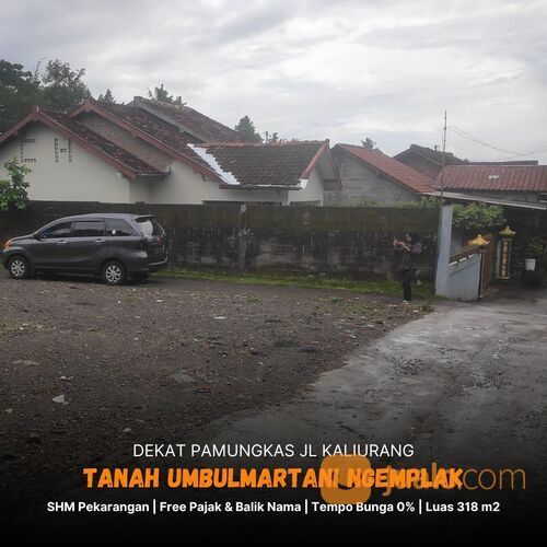 Tanah murah timur Pamungkas Jl. Kaliurang. Luas 318 m2 hanya 1,6 jt/m