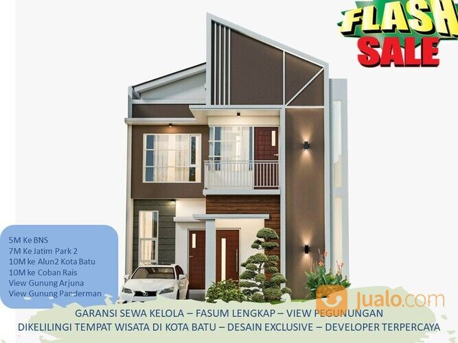 Banting Harga 3KT Rumah Malang Batu Tipe 57 Dekat Kampus
