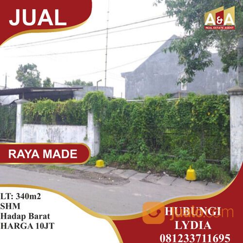 TANAH WILAYAH SURABAYA BARAT JL RAYA MADE