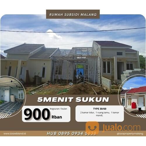 RUMAH SUBSIDI 5Menit KOTA MALANG TINGGAL 2 unit