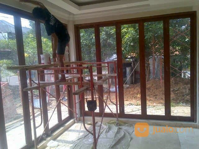 Kusen Aluminium Motif Kayu