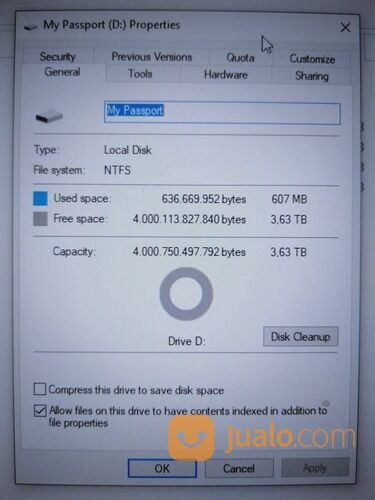 WD My Passport 4TB USB 3.0 Hardisk Eksternal