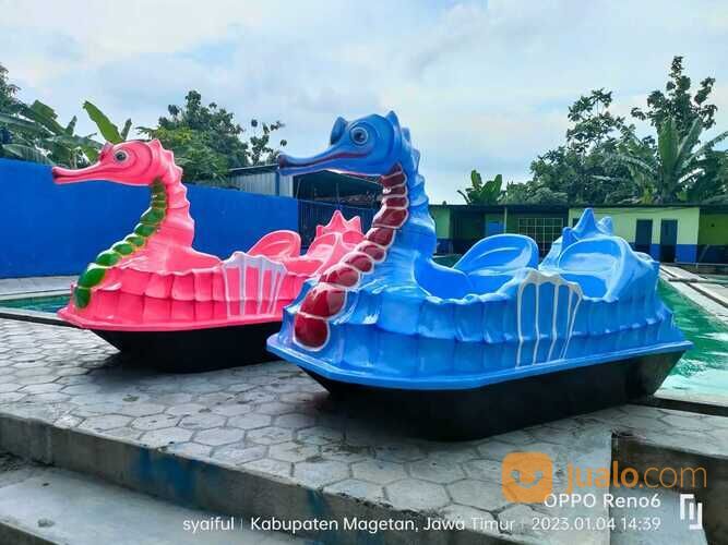 produsen mainan odong2 bebek fiber sepeda air gowes fullset