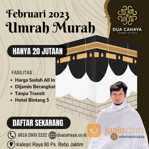 Promo Paket Umroh Murah Februari 2023 Jakarta Dua Cahaya