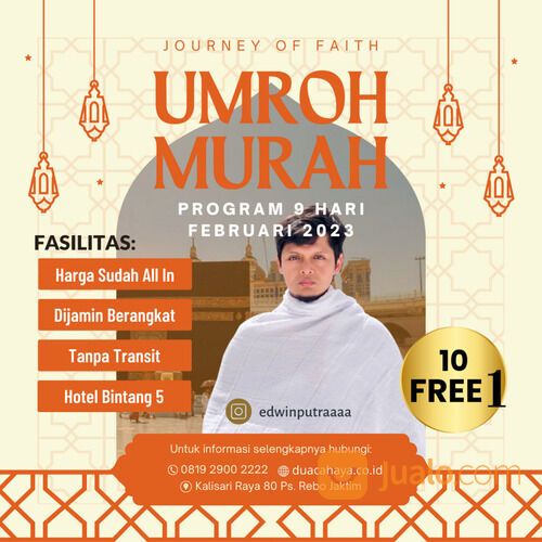 Promo Paket Umroh Murah Februari 2023 Jakarta Dua Cahaya
