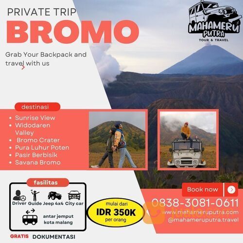 Harga Paket Wisata Bromo Murah 2023 Fasilitas Terlengkap