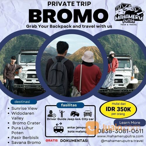 Harga Paket Wisata Bromo Murah 2023 Fasilitas Terlengkap
