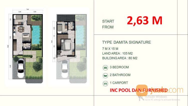 DAMITA SIGNATURE Start from 2,630 Milyar Damara Village Jimbaran Hijau, Bali