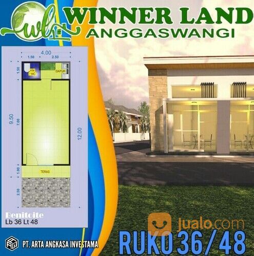 Ruko minimalis di winnerland anggaswangi sukodono
