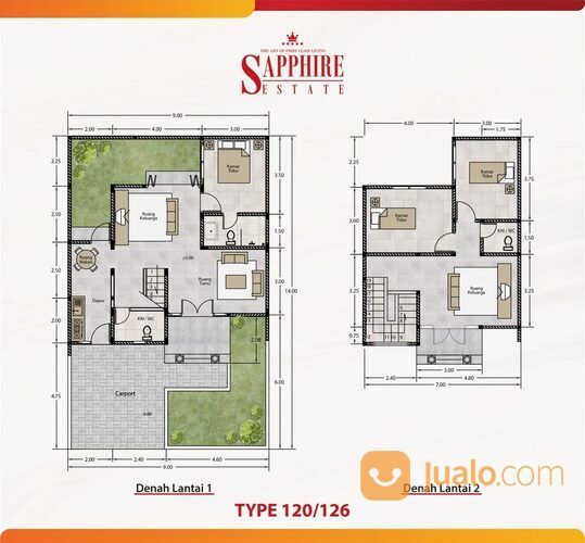 RUMAH DI TEGAL SAPPHIRE ESTATE CUKUP DP 5%