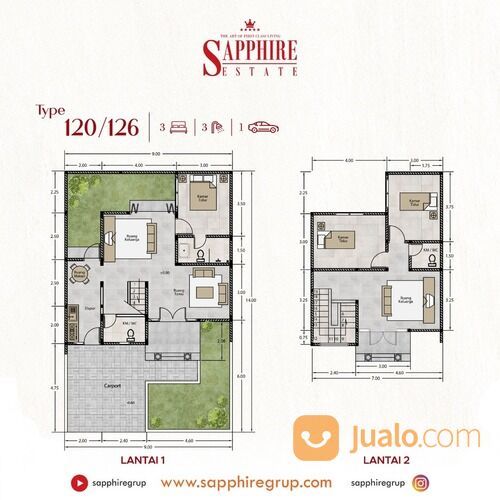 RUMAH DI TEGAL SAPPHIRE ESTATE CUKUP DP 5%