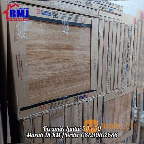 Keramik Lantai 50 x 50 Laguna Serat Kayu Murah