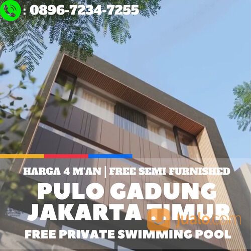 Rumah Mewah Jakarta Timur Dekat Tol Cikampek Free Private Swimming Pool
