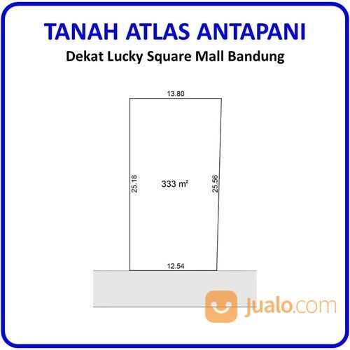 Tanah Premium Bandung Antapani Dekat Lucky Square Mall, Siap Bangun