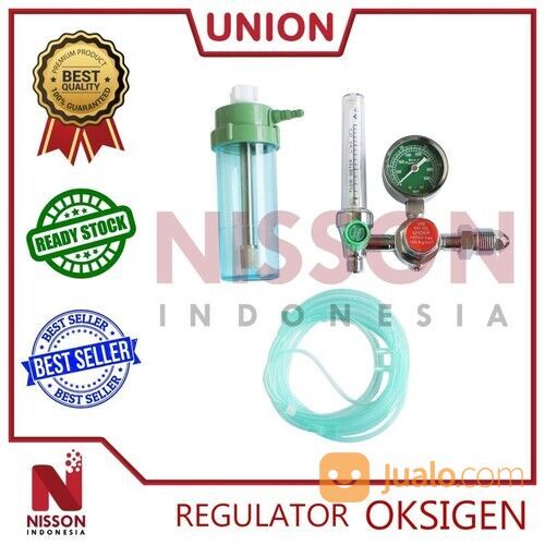 PAKET HEMAT Tabung Baru + Isi Oksigen/Oxygen Pure Air 1M3 Lengkap Termasuk Isi+Regulator+Selang