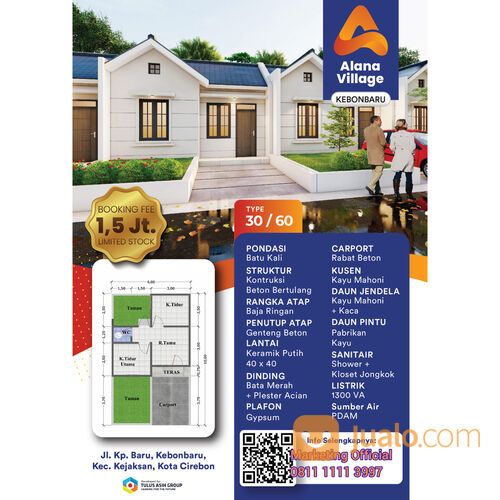 Kebon Baru Alana Village Rumah Subsidi Kota Cirebon Termurah