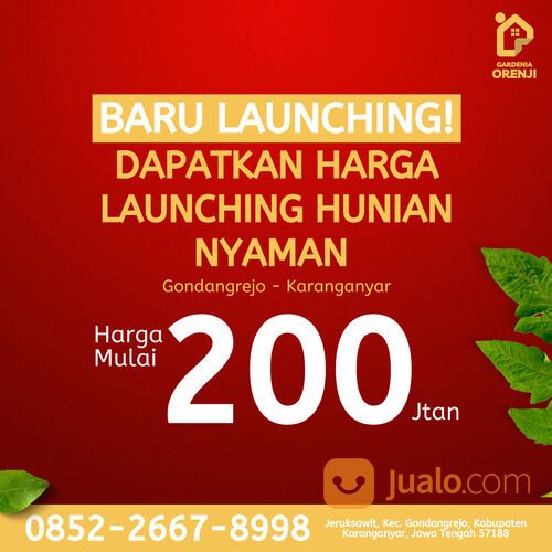 GARDENIA ORENJI HARGA TERJANGKAU LOKASI STRATEGIS