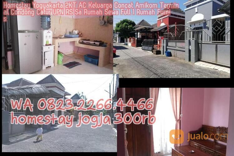 Homestay Yogyakarta 2KT AC Keluarga Concat Amikom Terminal Condong Catur UPN RS Sa Rumah Sewa