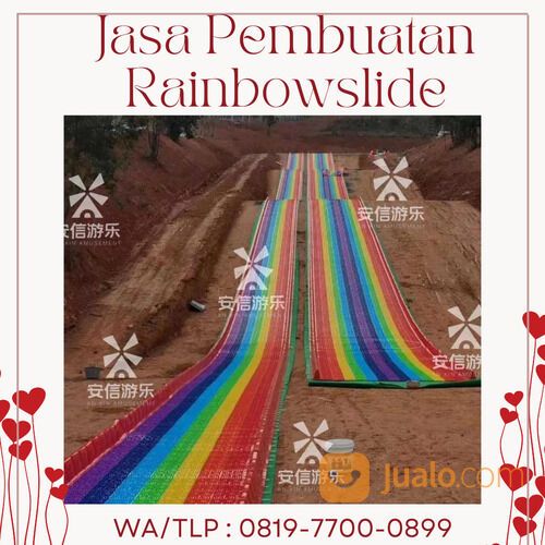 Pembuatan Rainbow slide atau Perosotan Pelangi Yogyakarta