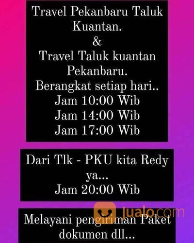 Travel Pekanbaru Taluk Kuantan