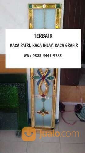 TERBAIK, WA : 0822-444-59783, Pengrajin Kaca Patri Inlay Grafir manado