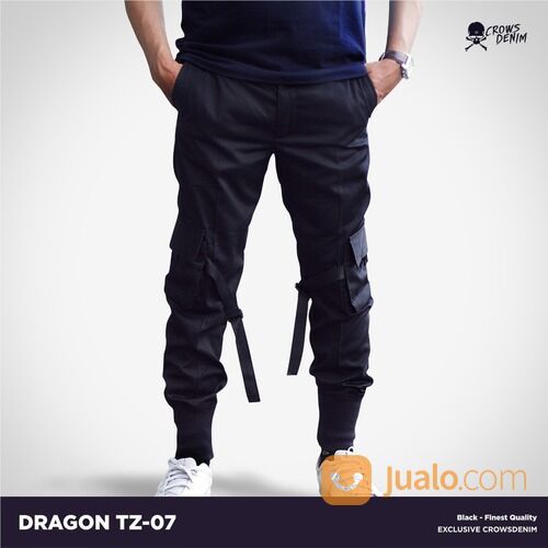 Celana Jogger Hitam Dragon Style