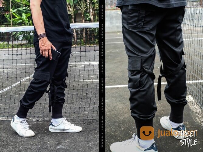 Celana Jogger Hitam Dragon Style