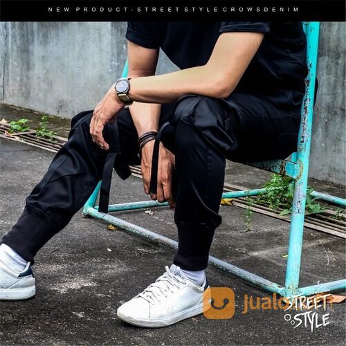 Celana Jogger Hitam Dragon Style