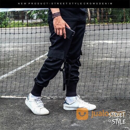 Celana Jogger Hitam Dragon Style