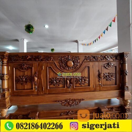CALL 082186402266 Bufet Jati Lampung, toko siger jati pusat furniture lampung