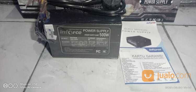 power supply inforce 500w baru untuk PC komputer