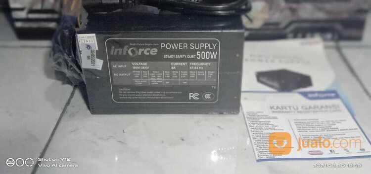power supply inforce 500w baru untuk PC komputer