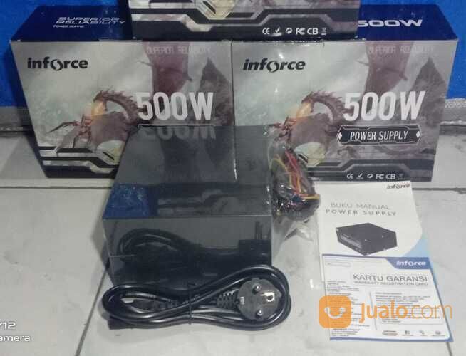 power supply inforce 500w baru untuk PC komputer