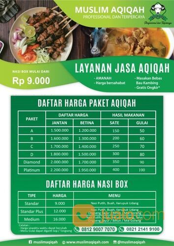 Harga Paket Kambing Aqiqah Pakuhaji Tangerang - Wa 0812-9007-7070
