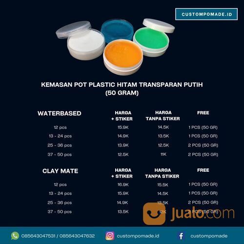 Pusat Custom Pomade Murah, Kepahiang, Bengkulu