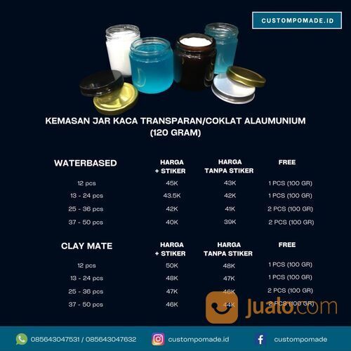 Pusat Custom Pomade Murah, Kepahiang, Bengkulu