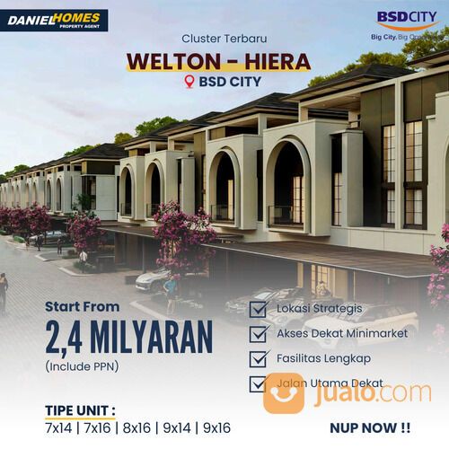 Welton at Hiera Rumah Modern Lokasi Strategis di BSD City