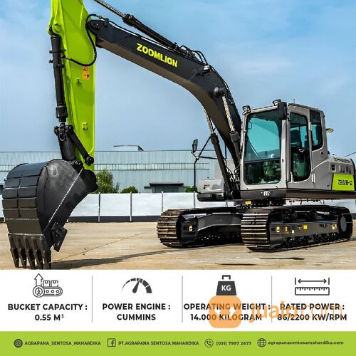 Excavator Zoomlion Excavator ZE135E-10 Kapasitas 14 Ton