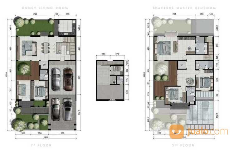 BARU TIPE AQUAMARINE Rumah Mewah 2 Lantai Cluster Oakwood Citraland Surabaya