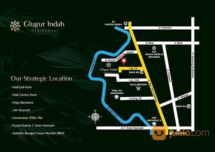 GLUGUR INDAH RESIDENCE (Jalan Yos Sudarso Lr. 14) Medan