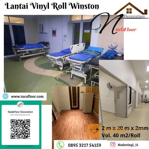 Karpet Lantai Vinyl Roll Rumah Sakit Winston Tebal 2 mm Anti Bakteri